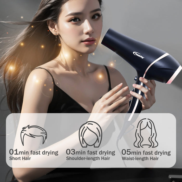 PowerPac DC High Speed Hair Dryer with cool air, Professional Hair Dryer, 2300W (PPH9030A)
