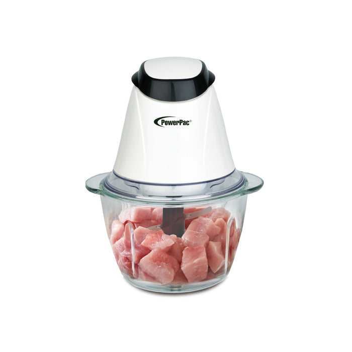 PowerPac Electric Food Chopper, Food Preparation 1L with Safety Lock Switch (PPCP813)