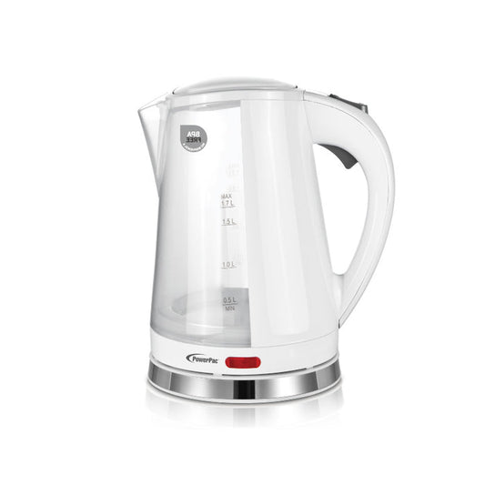PowerPac Electric Kettle Jug, Cordless Jug 1.7L BPA FREE (PPJ2002)
