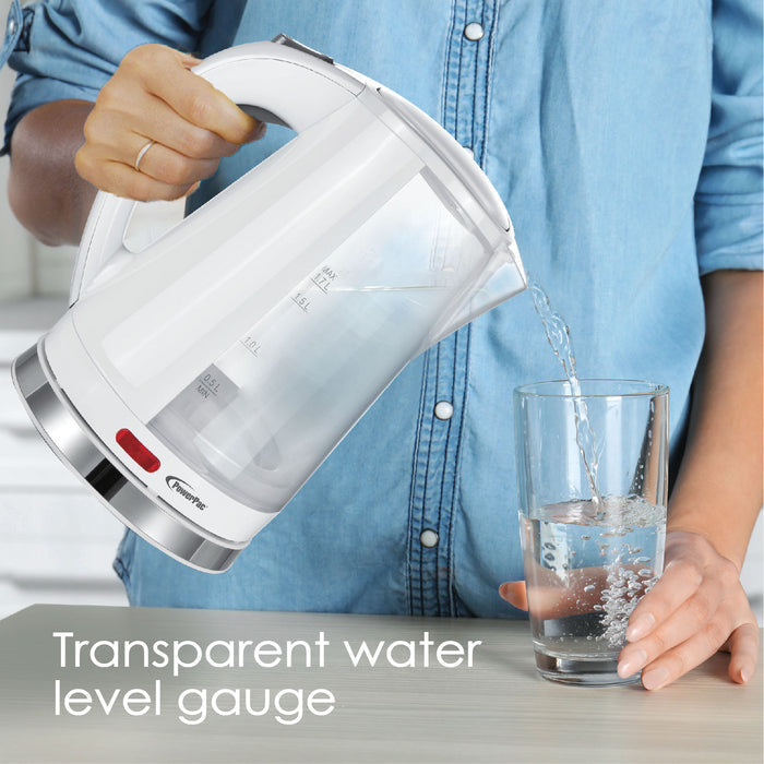 PowerPac Electric Kettle Jug, Cordless Jug 1.7L BPA FREE (PPJ2002)