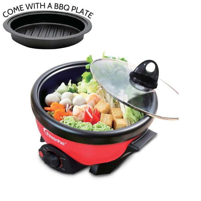 PowerPac Multi Cooker 2L 2in1 Steamboat/BBQ grill (PPMC181)