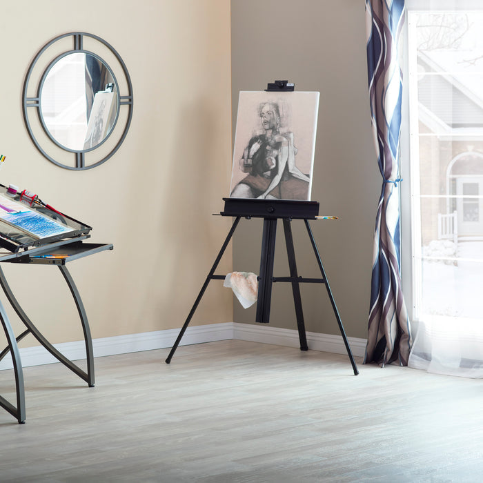 Premier Portable, Lightweight, Aluminum Tripod Artist Easel (57" H) for Canvases up to 46.5" H - 13167