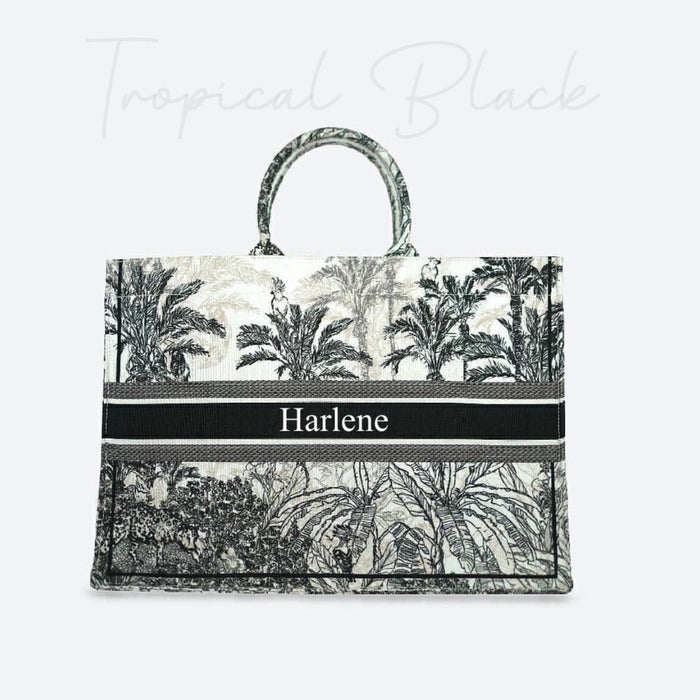 SMALL 11.5*8.5 INC. / BLACK TROPICAL