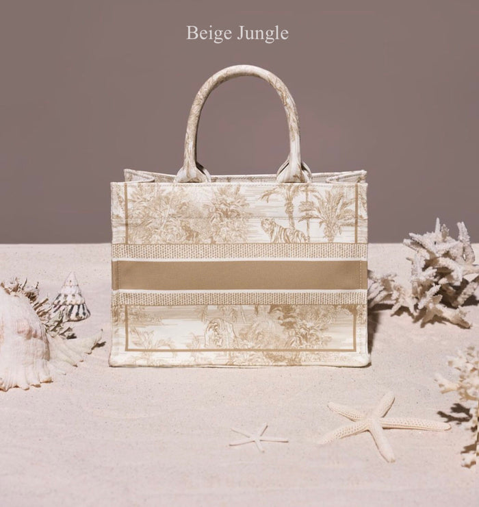 SMALL 11.5*8.5 INC. / BEIGE JUNGLE