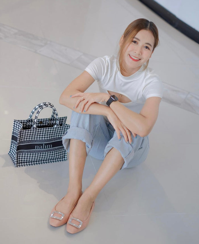 SMALL 11.5*8.5 INC. / HOUNDSTOOTH PATTERN