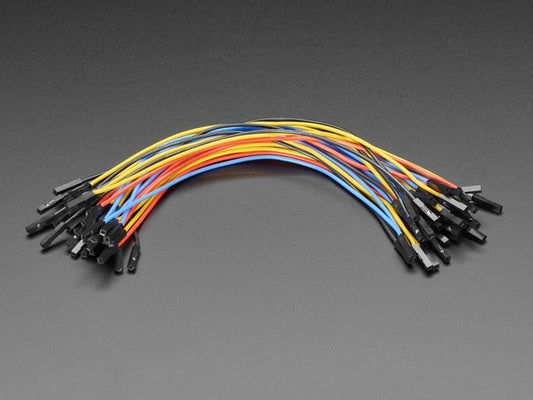 Premium Silicone Covered Female-Female Jumper Wires - 200mm x 40 by The Pi Hut - The Pi Hut
