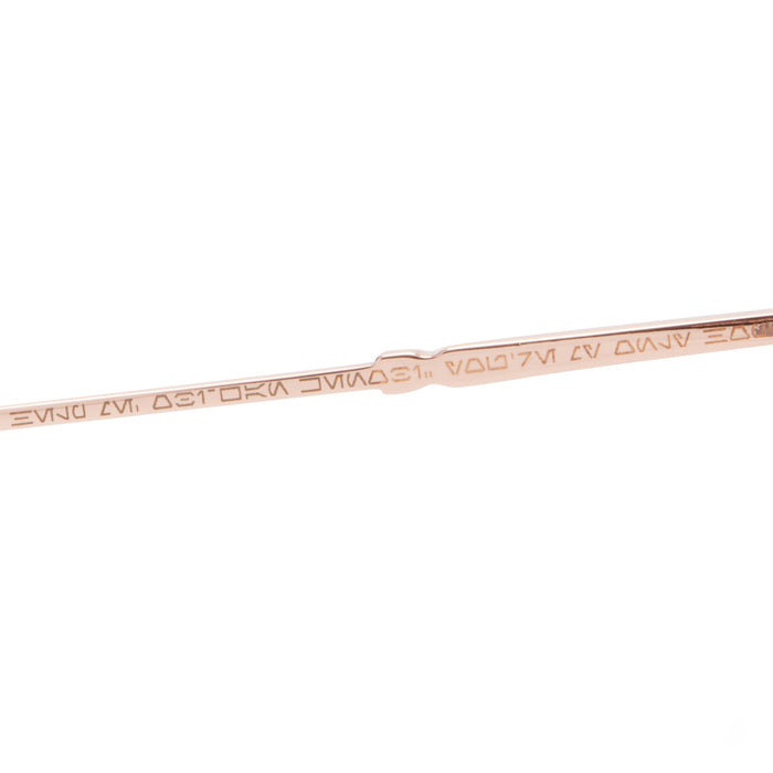 PRINCESS LEIA - PROTOCOL GOLD WITH PRESCRIPTION LENS  DETAIL WITH STAR WARS LANGUAGE