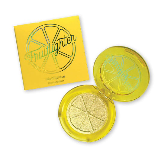 Top angled view of an open Pucker Fruitlighter and its carton.