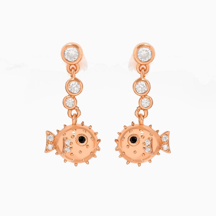 Pufferfish Dangle Earrings