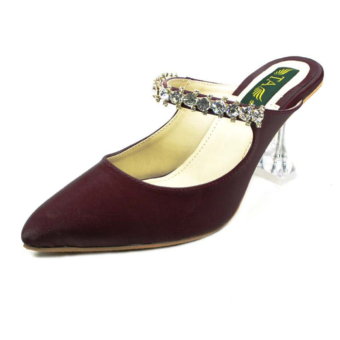 Pumps With Crystal Heel