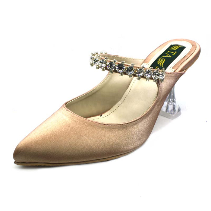 Pumps With Crystal Heel