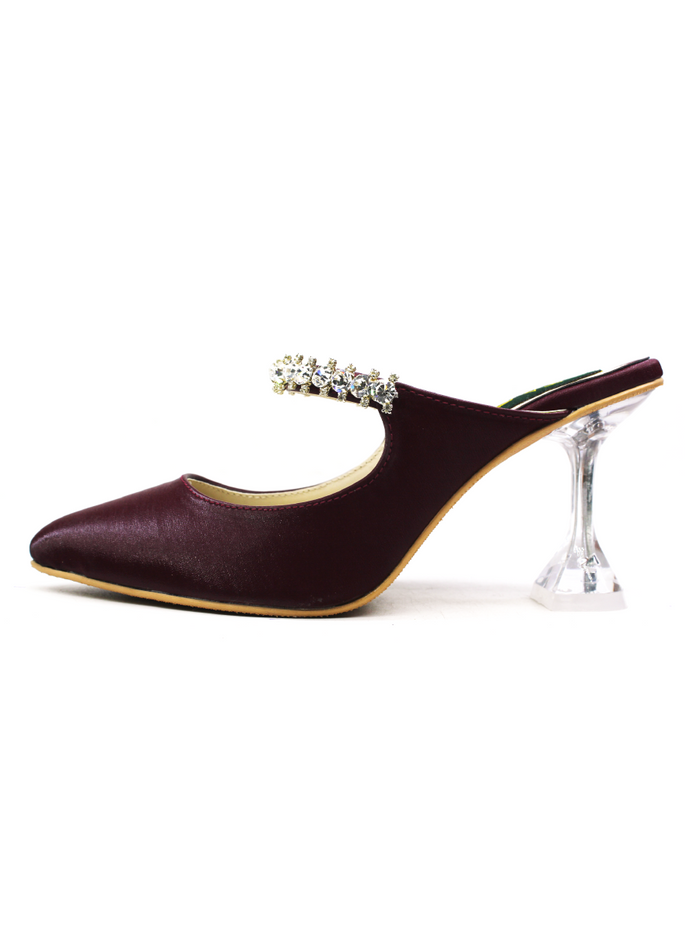 Pumps With Crystal Heel