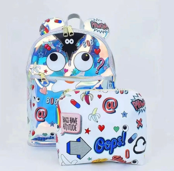 PVC Holographic Bagpack - Travellers Hat Boutique