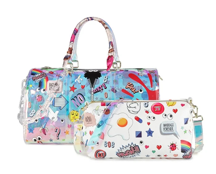 PVC Holographic Duffle Bag - Travellers Hat Boutique