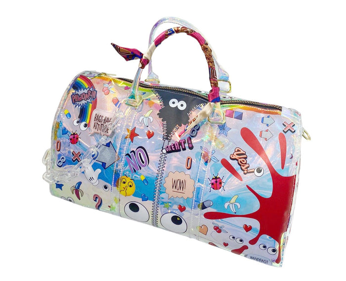 PVC Holographic Duffle Bag - Travellers Hat Boutique