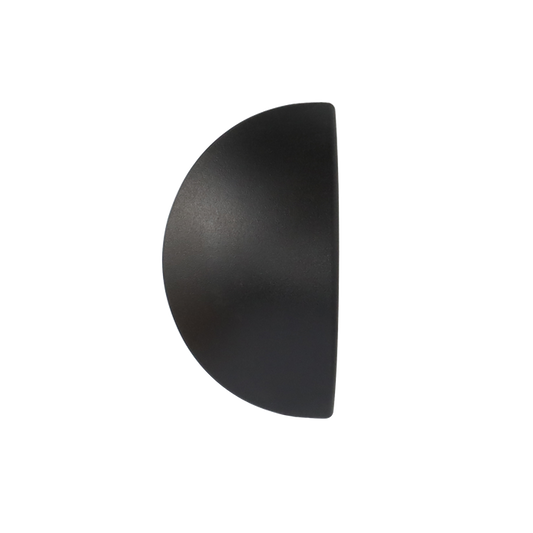 Q-linair Classic dekselknop 16-24 cm zwart bovenaanzicht