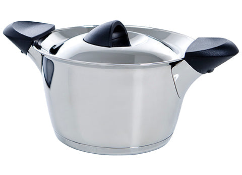 Q-linair Classic dekselknop 16-24 cm zwart met pan