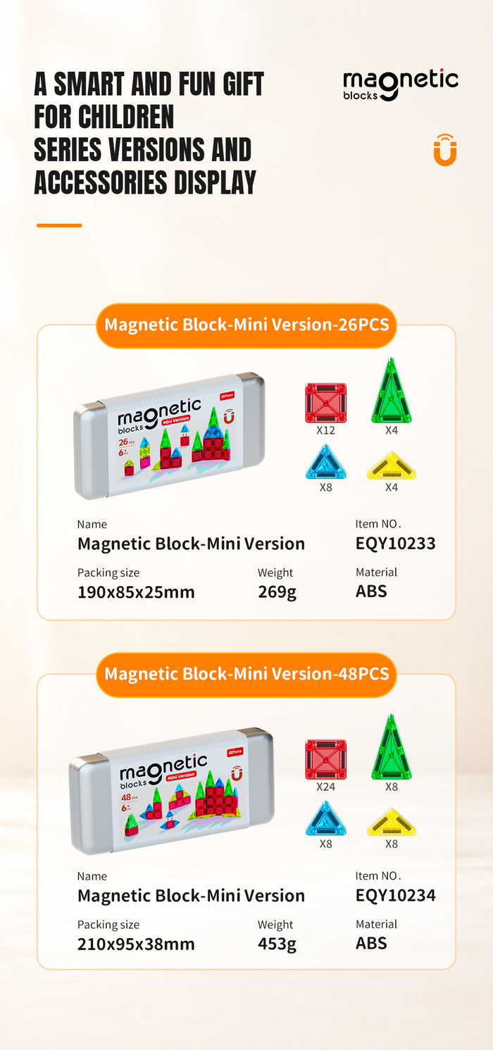 QiYi Mini Magnetic Blocks (Set of 26)