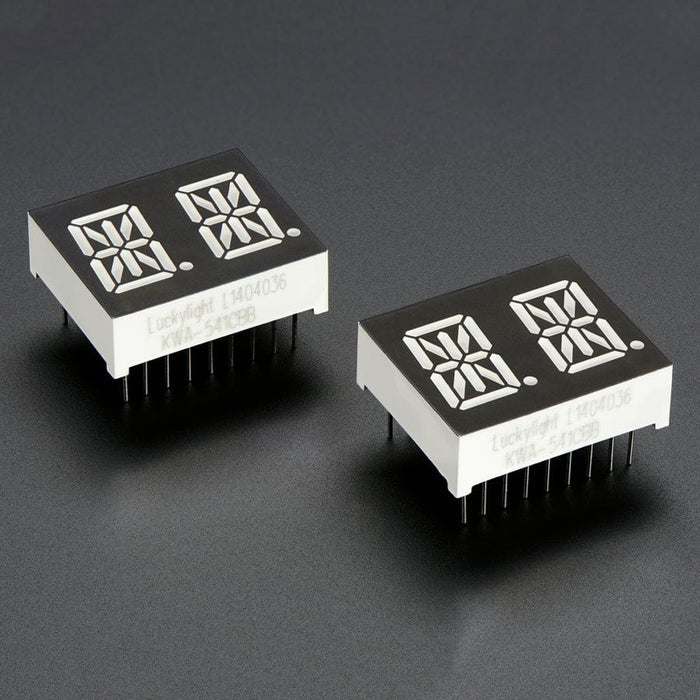 Quad Alphanumeric Display - Yellow 0.54" Digits w/ I2C Backpack - STEMMA QT / Qwiic by Adafruit - The Pi Hut
