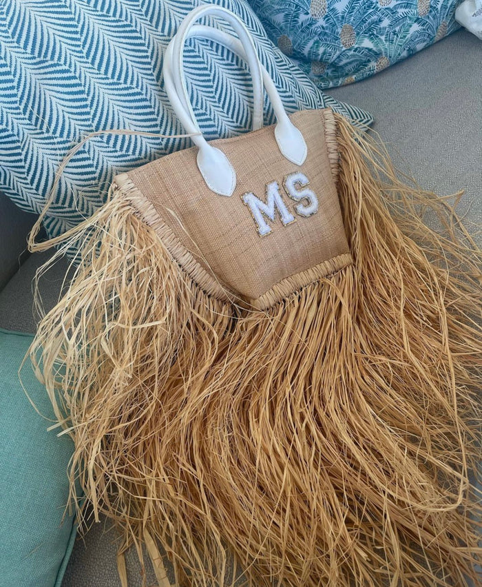 Raffia Fringe Tote Bag - Travellers Hat Boutique