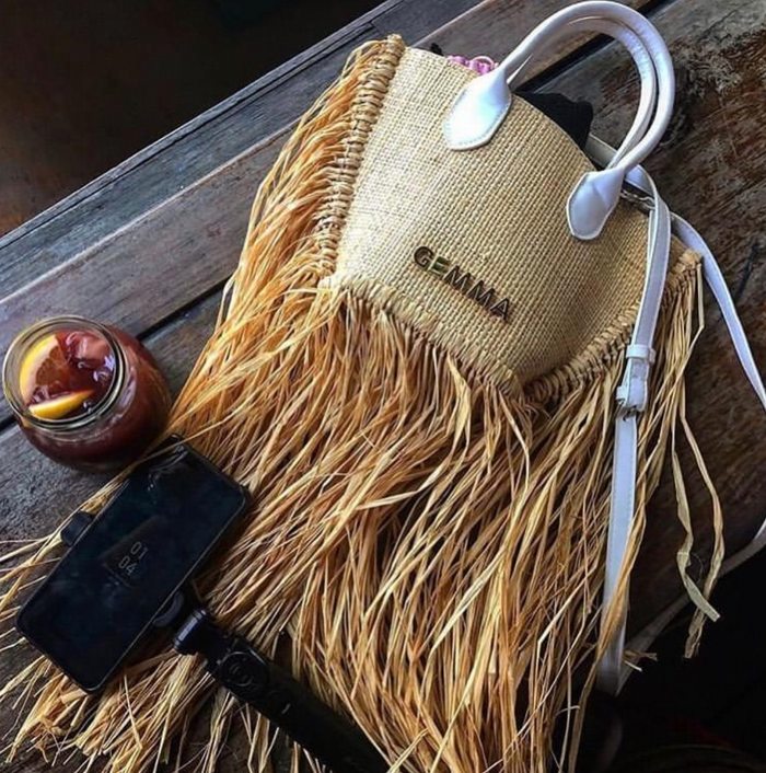 Raffia Fringe Tote Bag - Travellers Hat Boutique