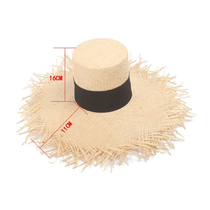Raffia High Top Hat - Travellers Hat Boutique