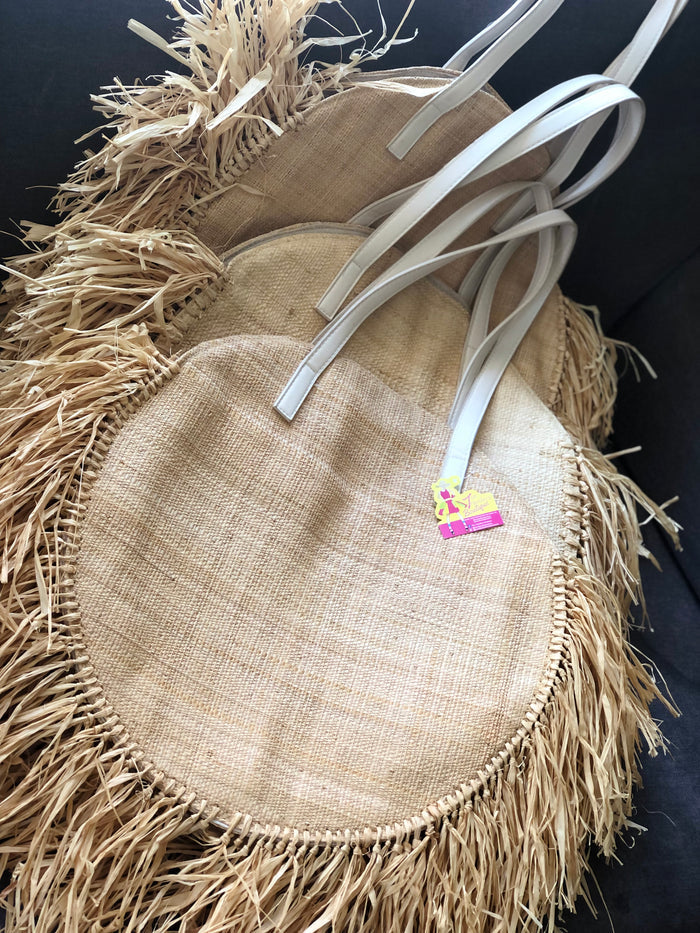 Raffia Round Bag - Travellers Hat Boutique