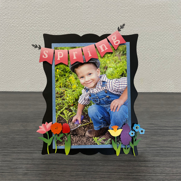 Rainbow Flower Stem Magnets S/6