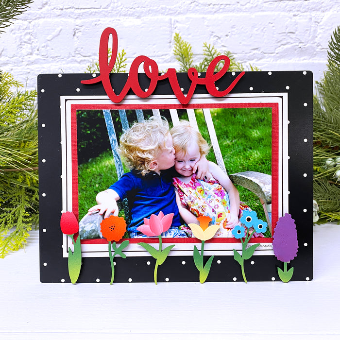 Rainbow Flower Stem Magnets S/6