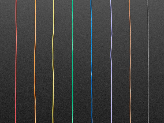 Rainbow "Wire Wrap" Thin 30AWG Prototyping/Repair Wire (280m total, 35m each of 8) by The Pi Hut - The Pi Hut