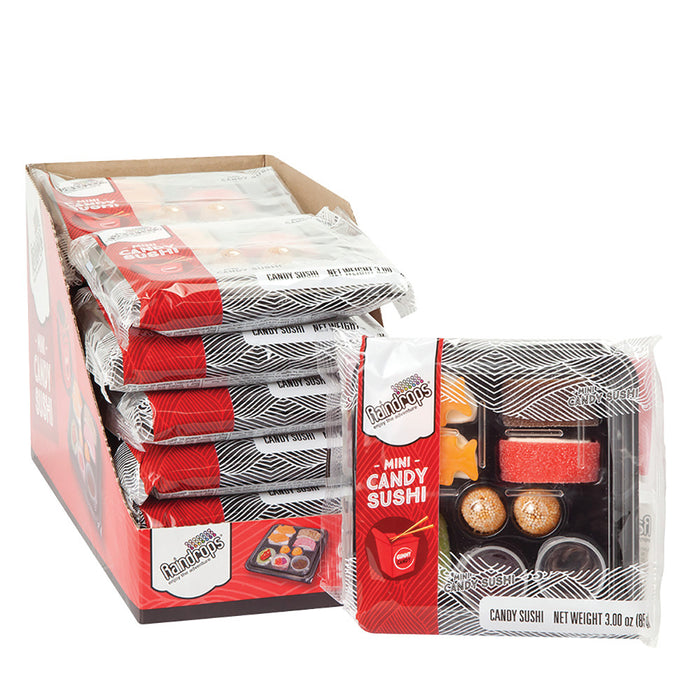Raindrops Mini Sushi Candy - 12 Count