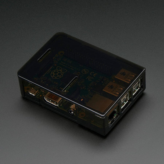 Raspberry Pi Model B+ / Pi 2 / Pi 3 Case Lid - Smoke Gray by Adafruit - The Pi Hut