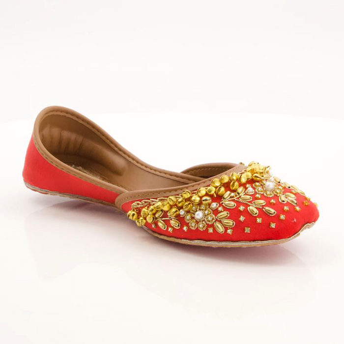 Red Fancy Khussa for women