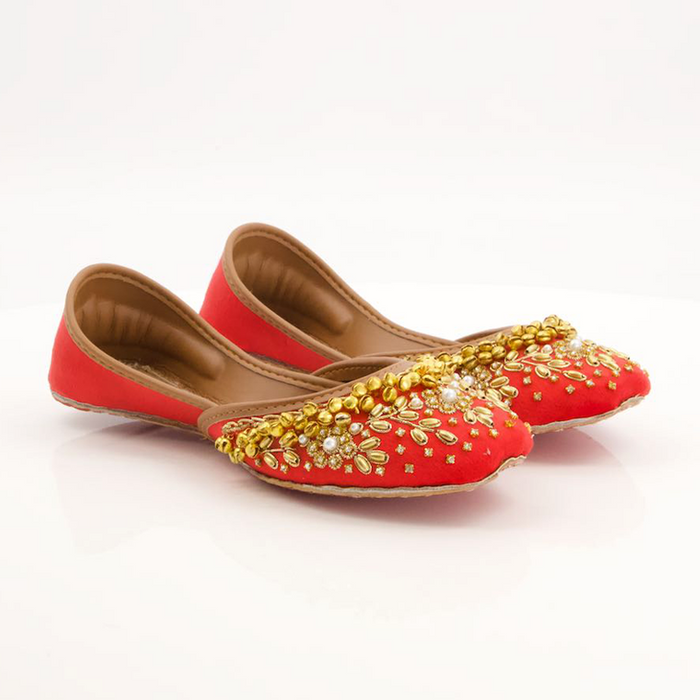 Red Fancy Khussa for women