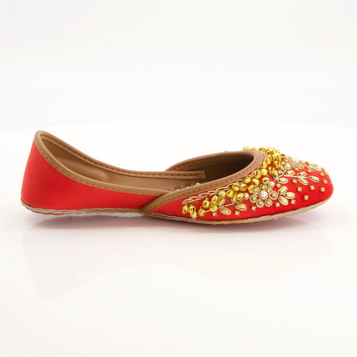 Red Fancy Khussa for women