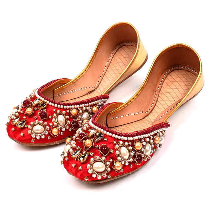 Red Fancy Khussa