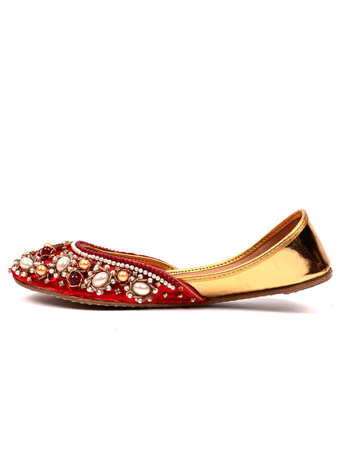 Red Fancy Khussa