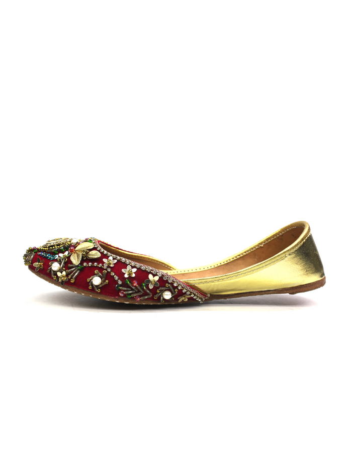 Red Fancy Khussa