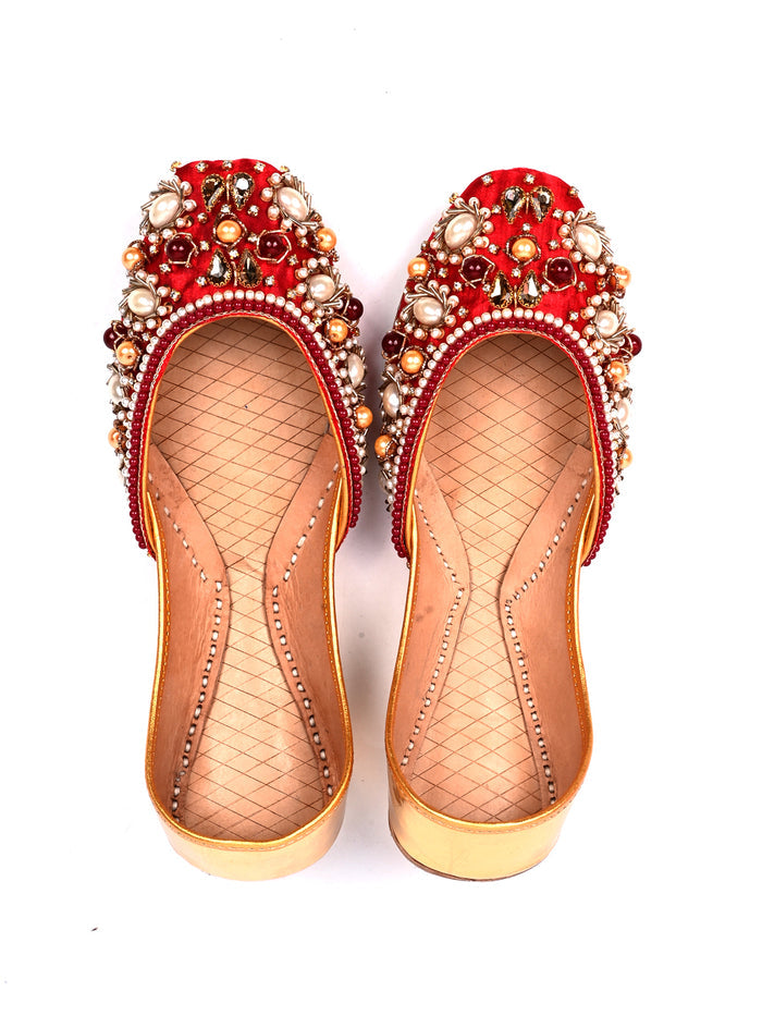 Red Fancy Khussa