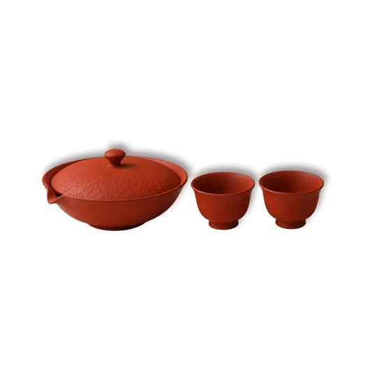 Red Shiboridashi Set