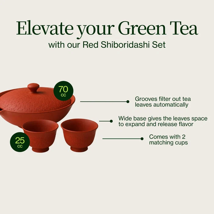 Red Shiboridashi Set
