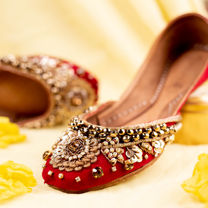 Red Women Fancy Khussa