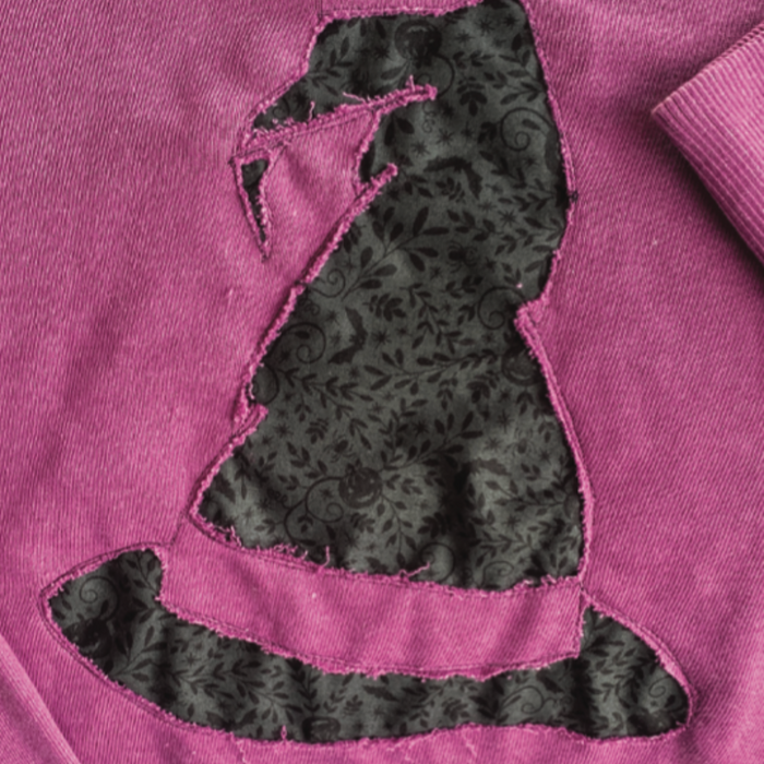 Reverse Appliqué Halloween Sweatshirt (Downloadable Pattern)