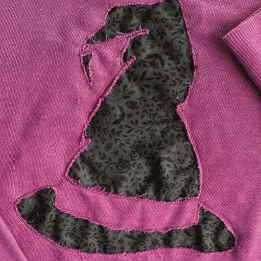 Reverse Appliqué Halloween Sweatshirt (Downloadable Pattern)