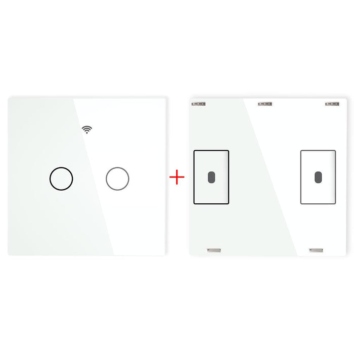 RF433 MHz Wireless Wall Glass Panel Transmitter Switch 1/2/3 Gang - Moes