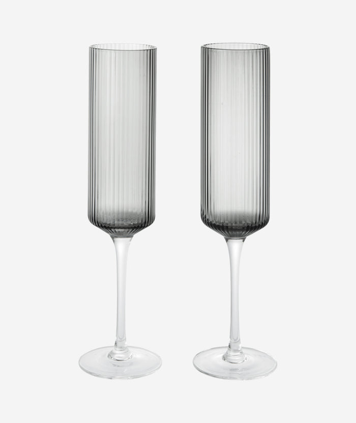 Ripple Champagne Flutes Set/2 - More Options - BEAM