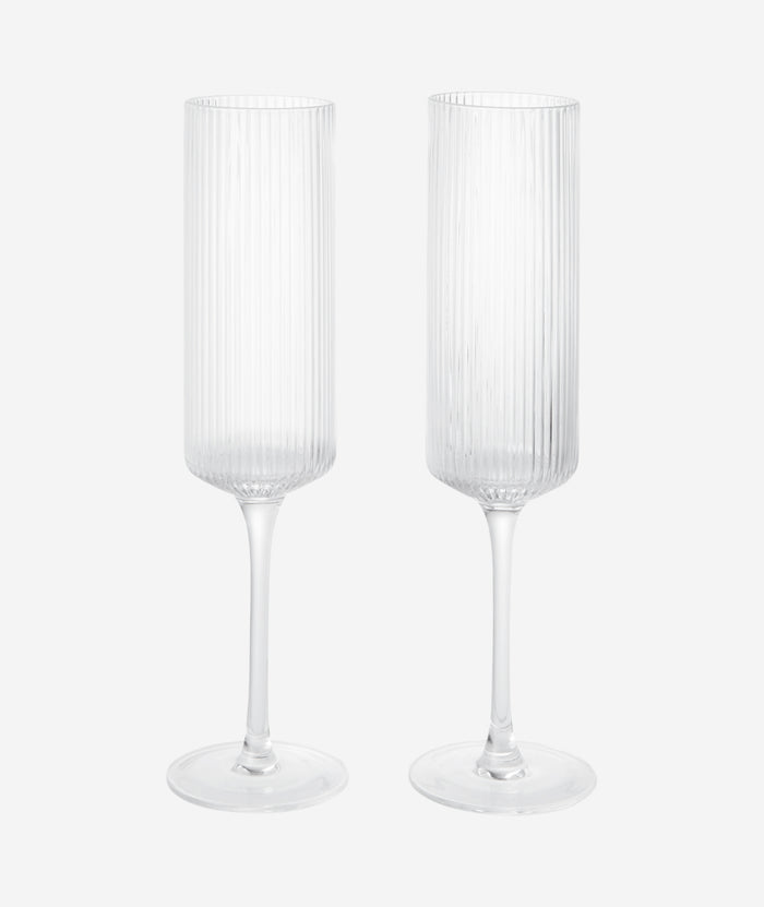 Ripple Champagne Flutes Set/2 - More Options - BEAM