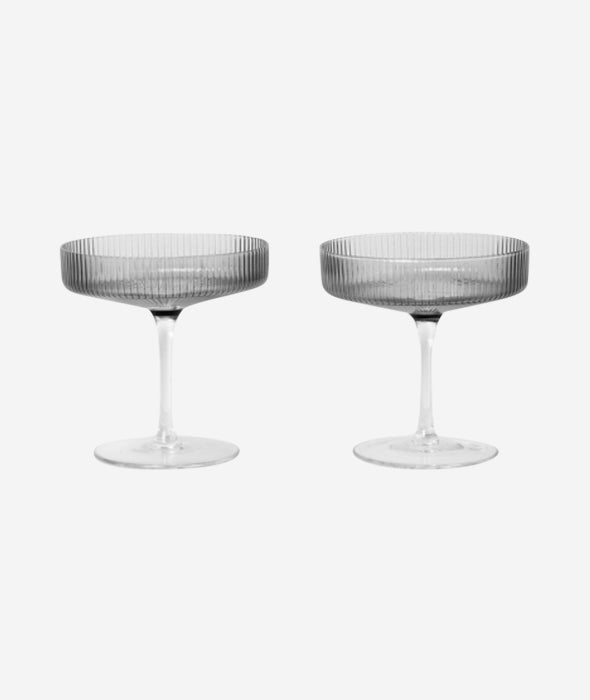 Ripple Champagne Saucer Set/2 - More Options - BEAM