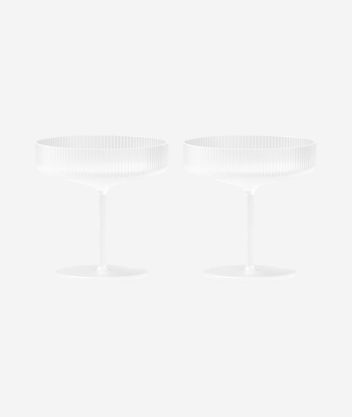 Ripple Champagne Saucer Set/2 - More Options - BEAM