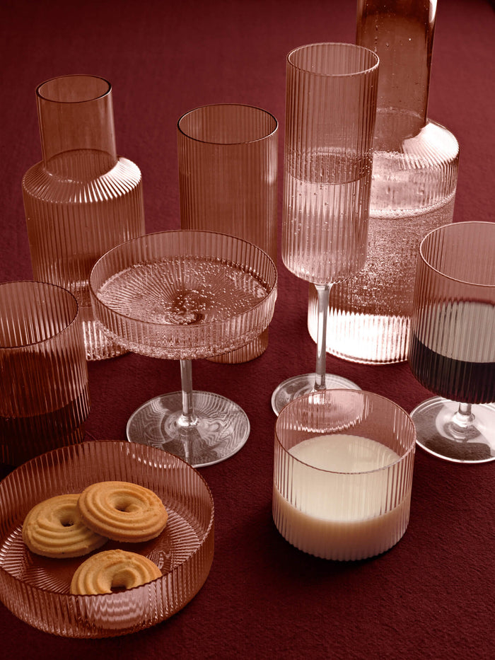 Ripple Long Drink Glasses - Set/4 - More Options